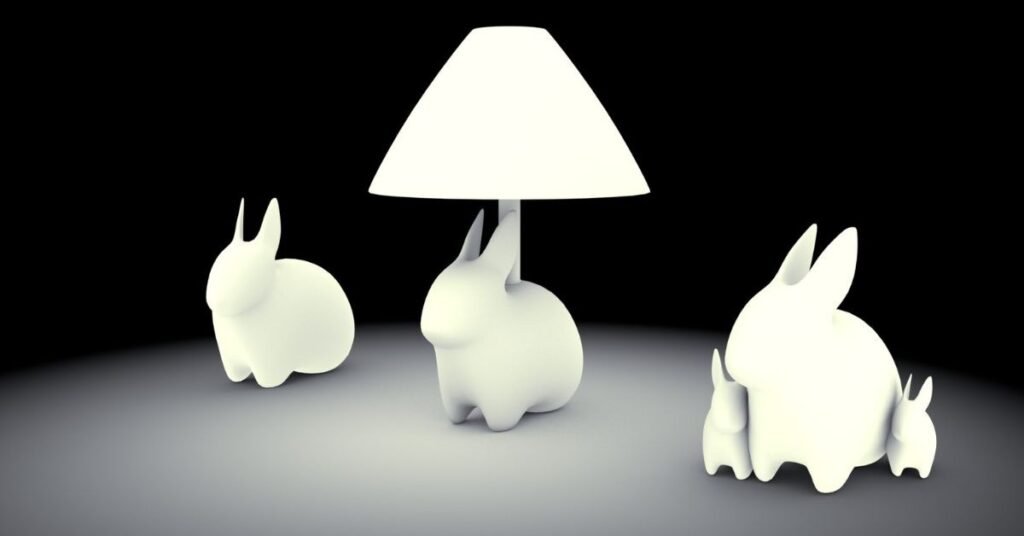 rabbit lamp