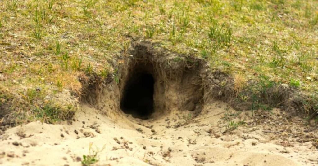 Rabbit Holes in Yard